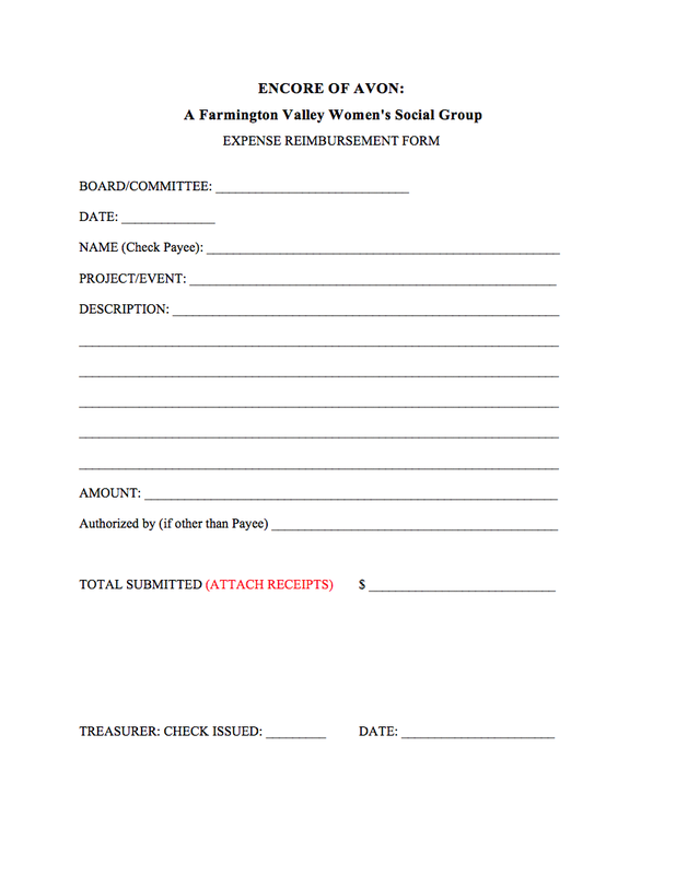 forms encore of avon a farmington valley womens social group expense reimbursement forms